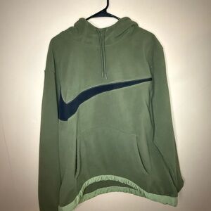 Nike Olive Hoodie with Black Logo